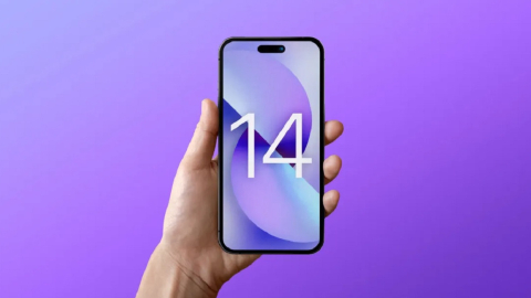 Ilustración del nuevo iPhone 14, lanzado por Apple el 7 de septiembre de 2022. 