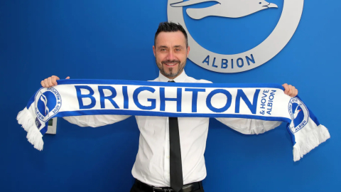 Roberto de Zerbi, en su presentación con el Brighton, el 20 de septiembre de 2022.