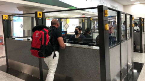 El Aeropuerto Internacional José Joaquín de Olmedo, en Guayaquil, en septiembre de 2022.