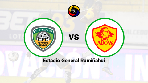 Cumbayá se enfrenta a Aucas en el estadio General Rumiñahui, el domingo 2 de octubre de 2022.