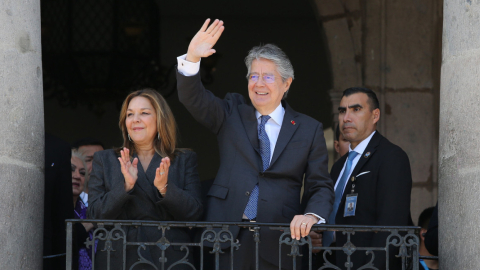 El presidente Guillermo Lasso en Carondelet, el 27 de septiembre de 2022.