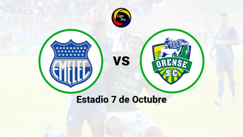 Emelec se enfrenta a Orense en el estadio 7 de Octubre, el 9 de octubre de 2022.