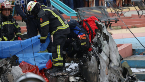 Avioneta se accidentó en el sector La Alborada, en Guayaquil. 18 de octubre de 2022