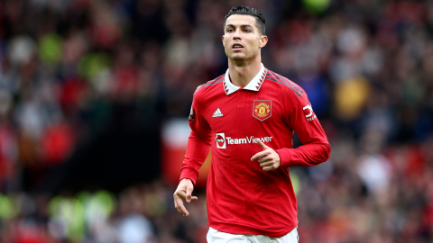 Cristiano Ronaldo durante un partido entre el Manchester United y el Newcastle United, el 16 de octubre de 2022.