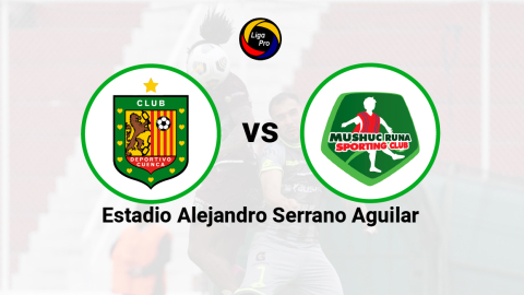 Deportivo Cuenca se enfrenta a Mushuc Runa en el estadio Alejandro Serrano Aguilar, el 21 de octubre de 2022.