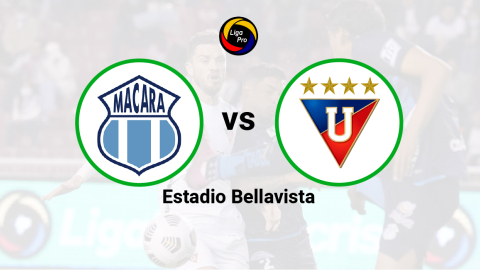 Macará se enfrenta a Liga de Quito en el estadio Bellavista el 22 de octubre de 2022.