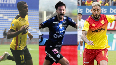 Fidel Martínez, de Barcelona, Lautaro Díaz, de IDV, y Francisco Fydriszewski, de Aucas.