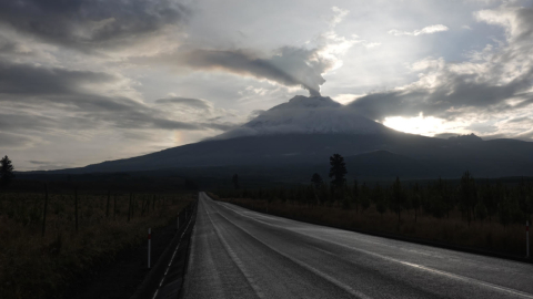 Imagen del volcán Cotopaxi, el 22 de octubre de 2022.