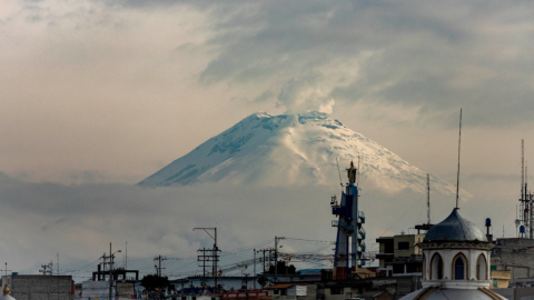 Vista del volcán Cotopaxi, el 26 de octubre de 2022.