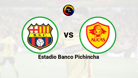 Barcelona se enfrenta a Aucas en el estadio Banco Pichincha el 6 de noviembre de 2022.