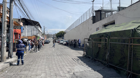 Los exteriores de la cárcel de El Inca, en el norte de Quito, el 8 de noviembre de 2022.