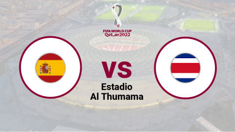 España se enfrenta a Costa Rica en el estadio Al Thumama el 23 de noviembre de 2022.