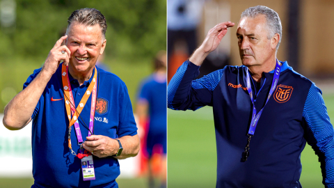 Louis Van Gaal, entrenador de Países Bajos y Gustavo Alfaro, director técnico de Ecuador, se enfrentan en el segundo partido del Grupo A del Mundial de Qatar. 