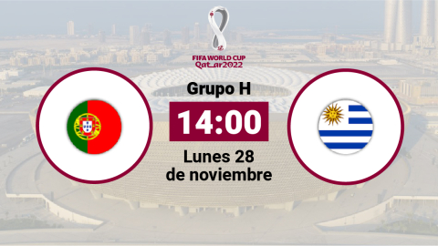 Portugal se enfrenta a Uruguay en la segunda fecha del Grupo H del Mundial de Qatar, este lunes 28 de noviembre de 2022. 