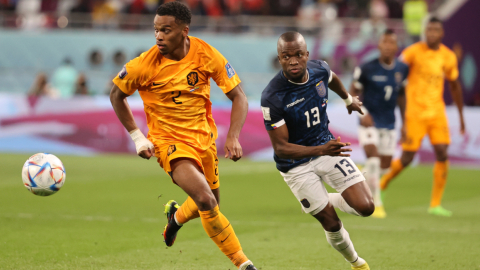 Enner Valencia, durante el partido de Ecuador ante Países Bajos, el 25 de noviembre de 2022.