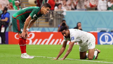 Héctor Moreno, en el partido de México ante Arabia Saudita, el 30 de noviembre de 2022.