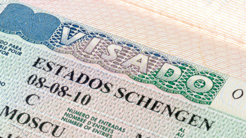 Visa para los países de la zona Schengen.