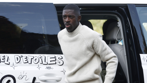 Ousmane Dembélé, antes de un entrenamiento en Francia, el 14 de noviembre de 2022.