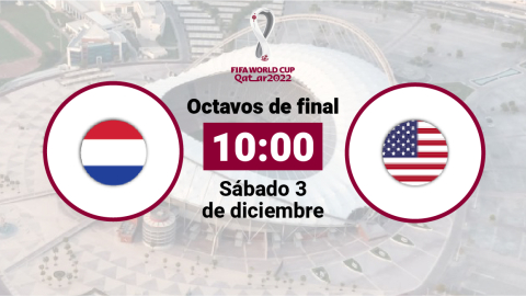 Países Bajos y Estados Unidos se enfrentan el sábado 3 de diciembre, por los octavos de final del Mundial de Qatar 2022.