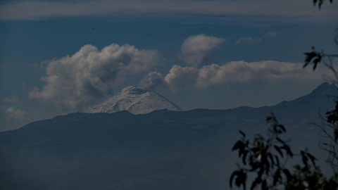 Imagen del volcán Cotopaxi, el 8 de diciembre de 2022.