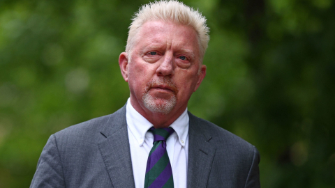 Boris Becker, después de salir de la cárcel, el 20 de diciembre de 2022. 