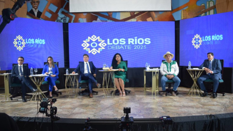 El debate a la Prefectura de Los Ríos se desarrolló el domingo 8 de enero de 2023.