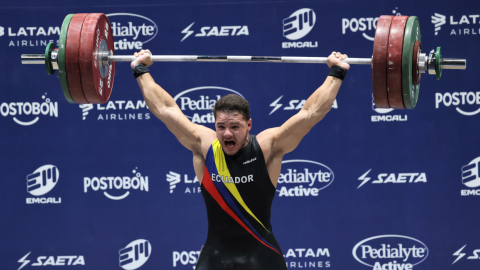 Iván Escudero, en los Juegos Panamericanos Junior de Cali, el 27 de noviembre de 2021.