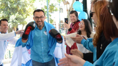 Roque Ordóñez, candidato de la Revolución Ciudadana a la Alcaldía de Cuenca. 