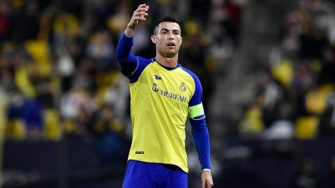 Cristiano Ronaldo del Al Nassr durante el partido de la Saudi Pro League ante Al Ettifaq en Riad, el 22 de enero de 2023.