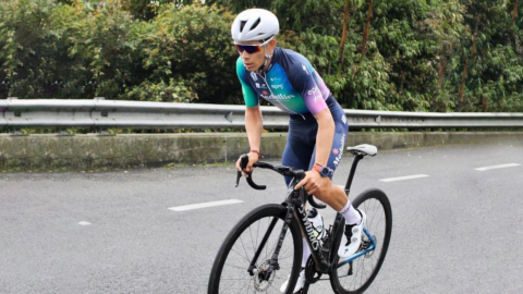 Miguel Ángel López, durante la Vuelta a San Juan 2023.