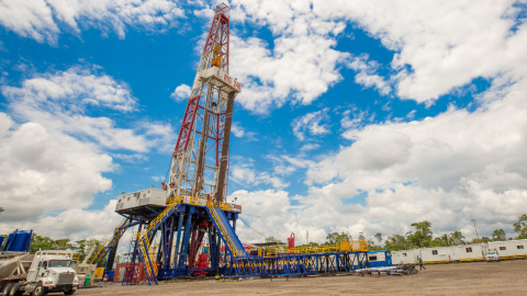 Infraestructura de la empresa pública Petroecuador, en el Bloque 60, en el campo Sacha, provincia de Orellana. Octubre de 2021.