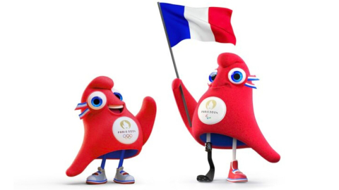 Phryge, la mascota de los Juegos Olímpicos de París 2024.