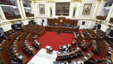 Vista panorámica del Congreso de Perú, del 28 de enero de 2023.