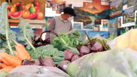 Feria de alimentos del Ministerio de Agricultura y Ganadería, octubre de 2021.