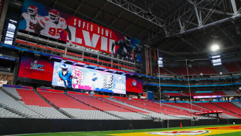 El estadio State Farm en Glendale, Arizona, donde se jugará el Super Bowl de 2023.