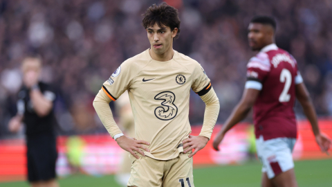 El portugués Joao Félix, del Chelsea, durante el partido ante el West Ham, el 11 de febrero de 2023.