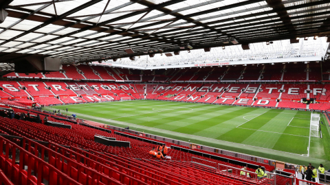 Vista panorámica del estadio Old Trafford, en Manchester, el 4 de febrero de 2023.