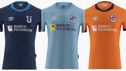 Las tres camisetas de Universidad Católica para la temporada de 2023.