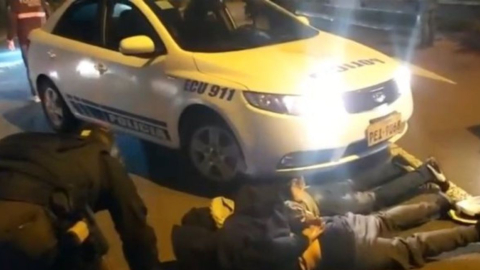 En un operativo, la Policía detuvo en Cuenca a los presuntos integrantes de una banda dedicada a secuestro y extorsión. 