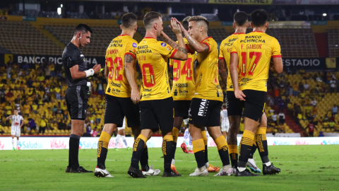 Barcelona goleó a Delfín por la Fecha 2 de la LigaPro, el 4 de marzo de 2023, en el estadio Banco Pichincha. 