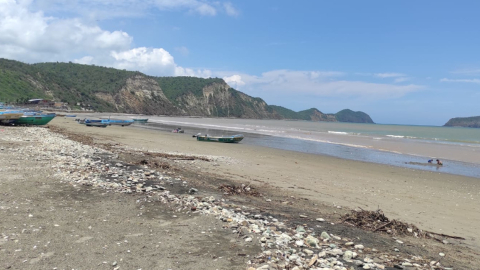 Algunas playas de Manabí corren el riesgo de desaparecer por fenómenos climáticos. 