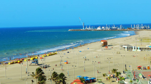 Imagen de una playa de Manabí.