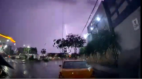 Guayaquil soportó una tormenta eléctrica la noche de 3 y madrugada del 4 de marzo de 2023.