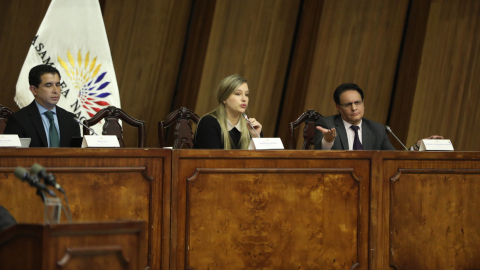 Primer día de comparecencias en la Asamblea, por el juicio político al presidente de la República, Guillermo Lasso, 18 de abril de 2023.