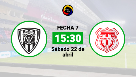 Independiente del Valle se enfrenta a Técnico Universitario el sábado 22 de abril desde las 15:30.