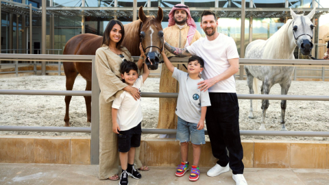 Lionel Messi, durante su visita a Arabia Saudita, el 1 de mayo de 2023.