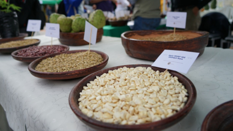 Feria de alimentos en Azuay del Ministerio de Agricultura, junio de 2022. 