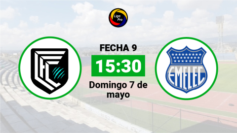 Cumbayá se enfrenta a Emelec el domingo 7 de mayo desde las 15:30.