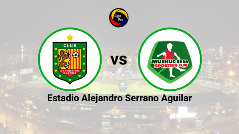 Deportivo Cuenca se enfrenta a Mushuc Runa en el estadio Alejandro Serrano Aguilar, el 12 de mayo de 2023.