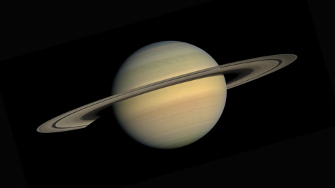 Imagen de Saturno, captada por la NASA.